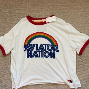 aviator nation rainbow shirt